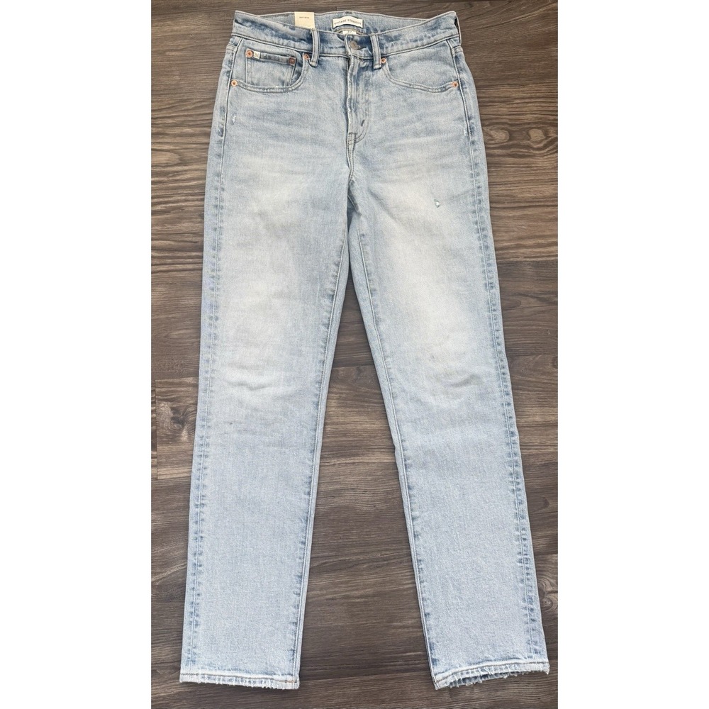 AE 77 Premium Denim Vintage Straight Jeans SZ 27‎ 4 NWOT 90's Y2K Light Wash